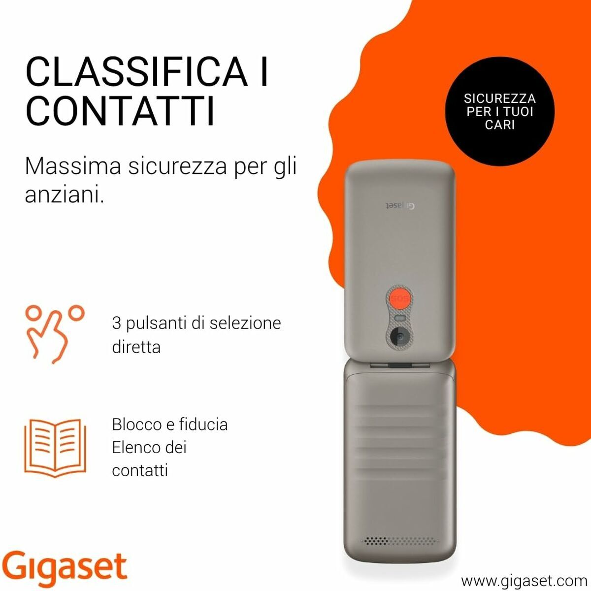 Smartphone Gigaset S30853-H1231-R102 2,8″ Grey