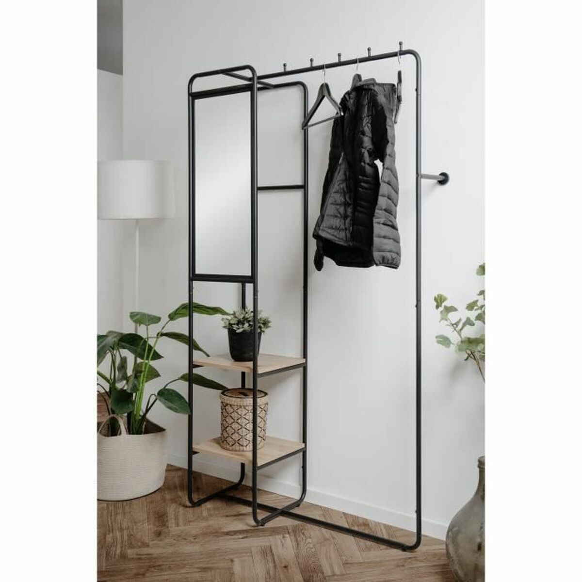 Hall Black 100 x 185 x 37 cm
