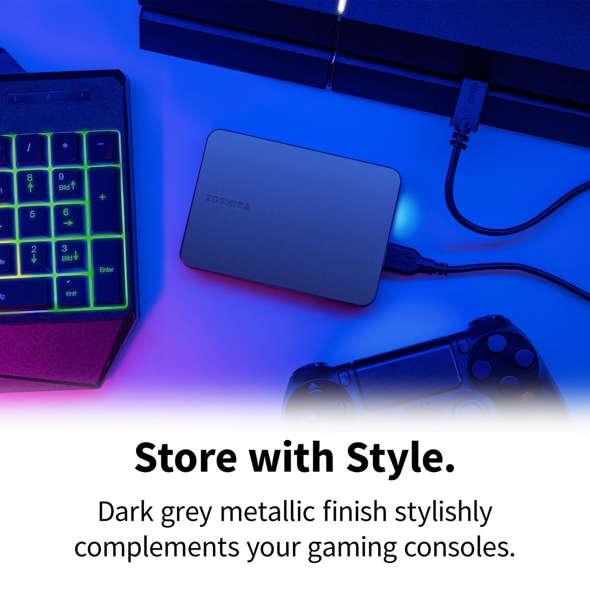 External Hard Drive Toshiba HDTX240EK3CA Black 4 TB HDD Shell Magnetic