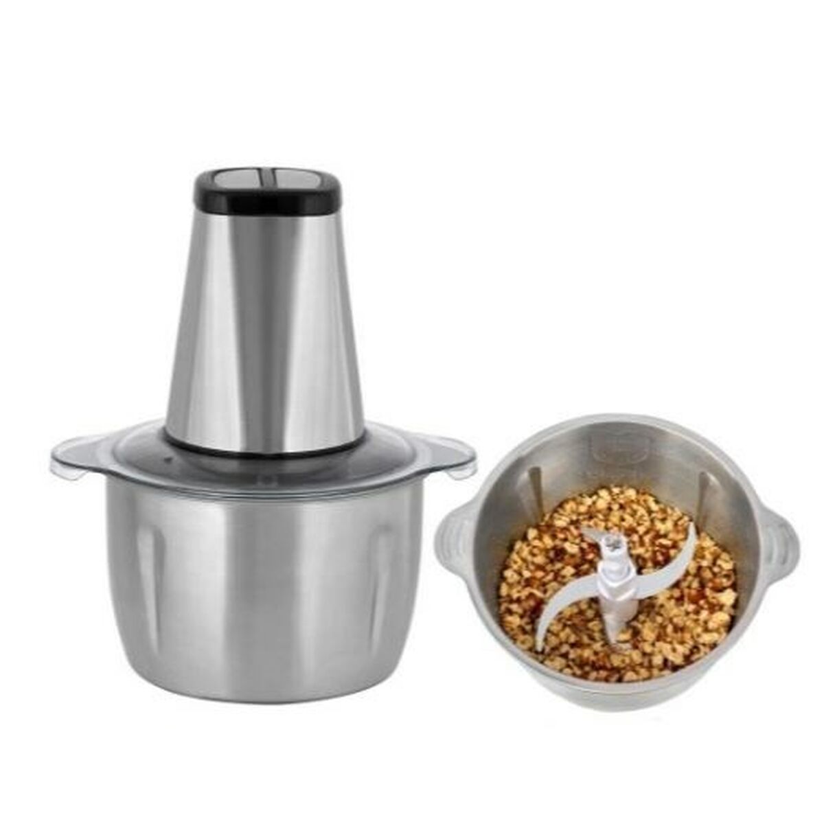 Cup Blender Heinrich’s HMZ 8849 Grey Silver 500 W 2 L