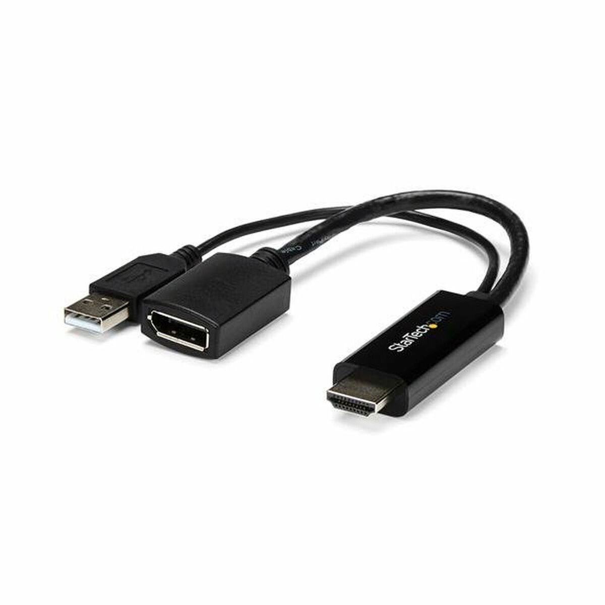 DisplayPort to HDMI Adapter Startech HD2DP Black 4K DisplayPort to HDMI Adapter Startech HD2DP Black 4K