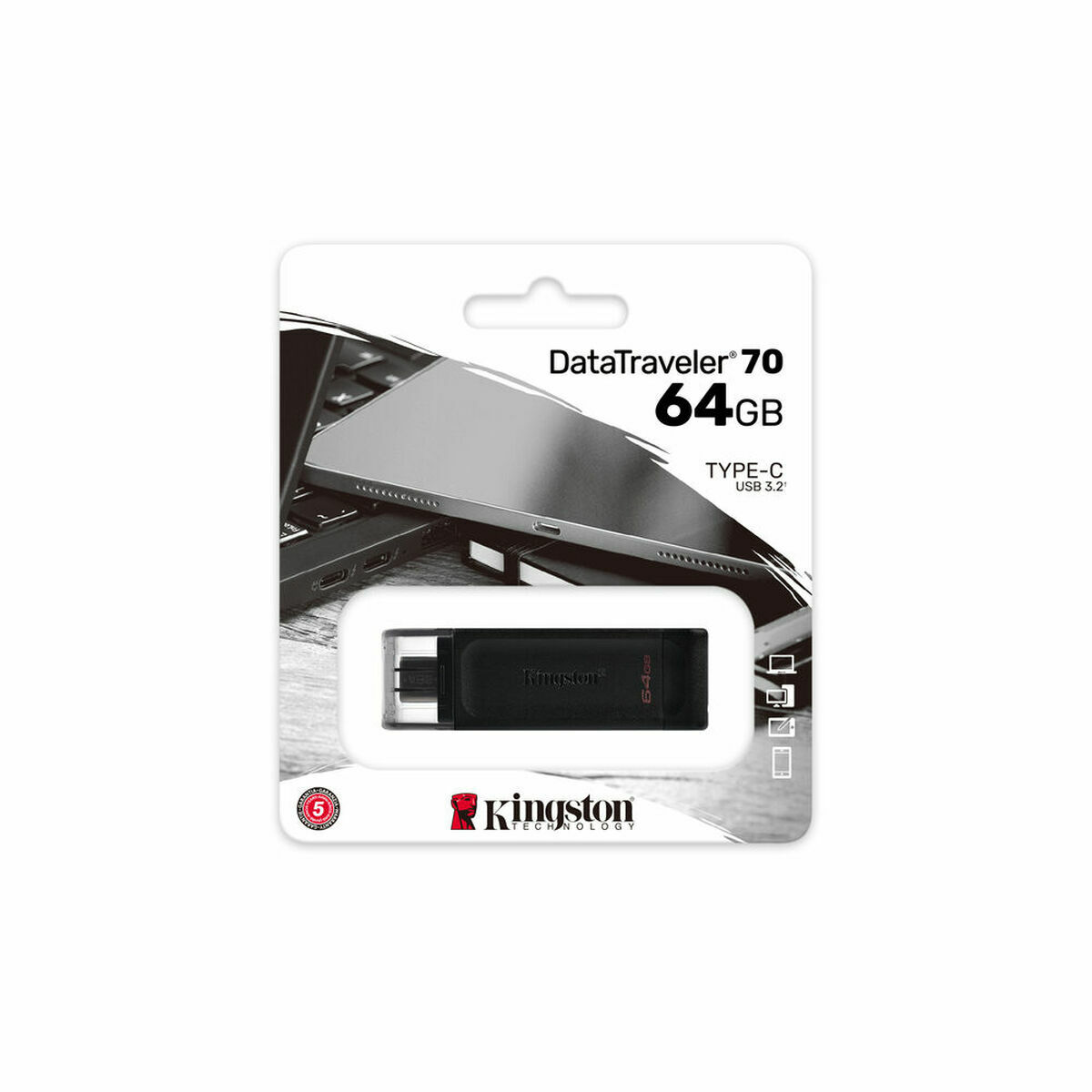 USB stick Kingston Black 64 GB