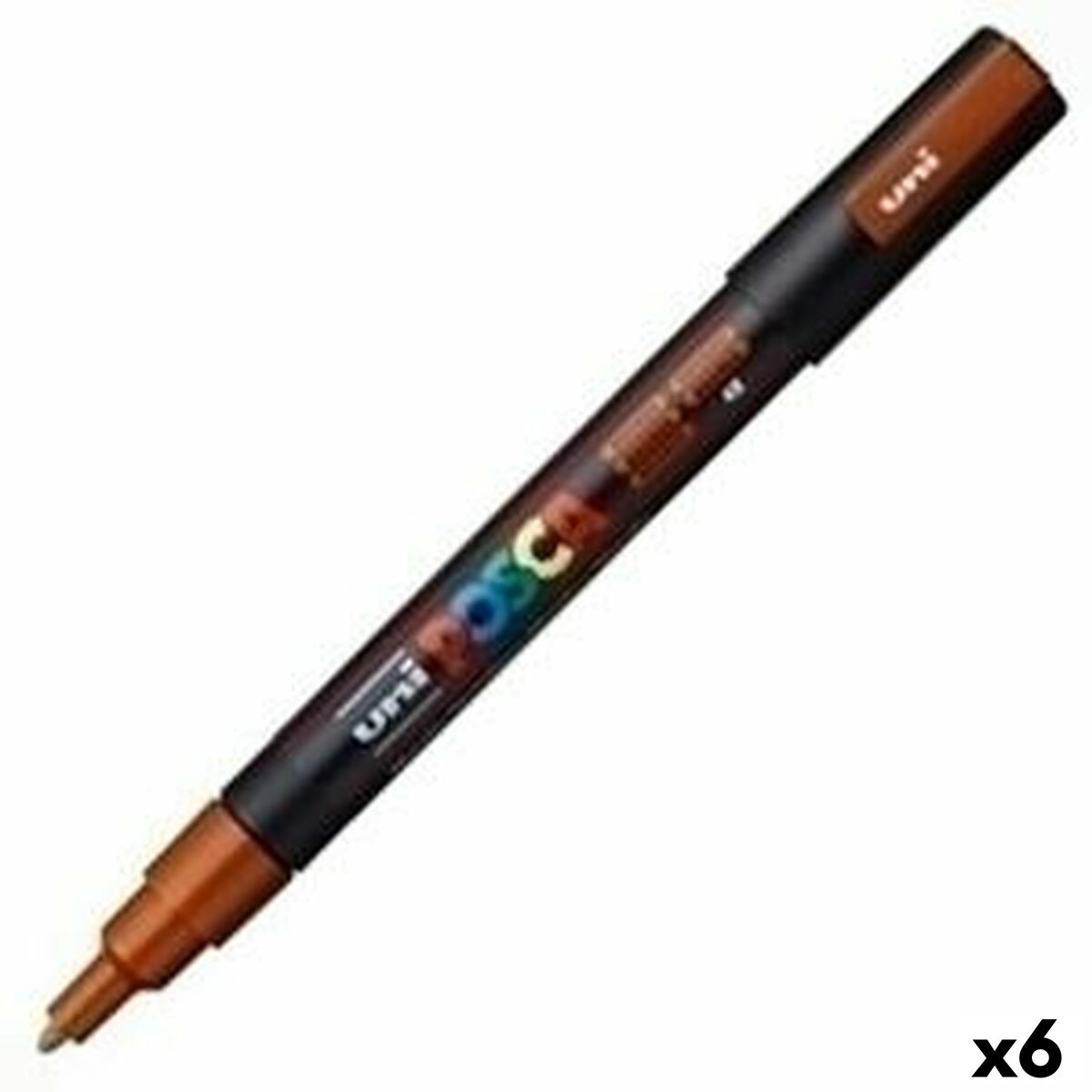 Acrylic paint marker POSCA PC-3M Bronze 0,9-1,3 mm (6 Units) Acrylic paint marker POSCA PC-3M Bronze 0,9-1,3 mm (6 Units)