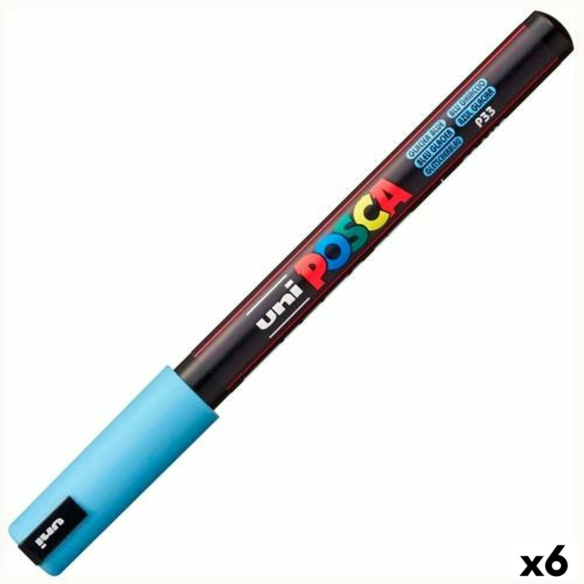 Fluorescent Marker POSCA PC-1MR Blue (6 Units) Fluorescent Marker POSCA PC-1MR Blue (6 Units)