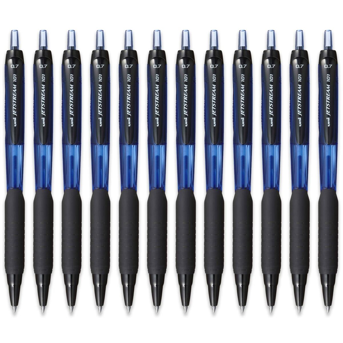 Liquid ink pen Uni-Ball Jetstream SXN-101-07 Blue 0,7 mm (12 Units)