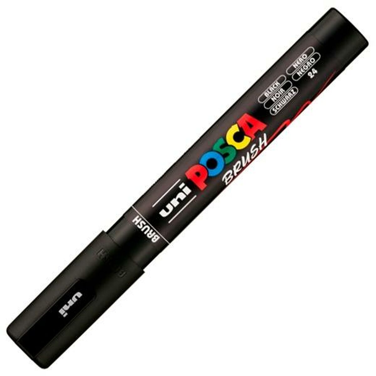 Marker BRUSH POSCA PC-5BR Black (6 Units)
