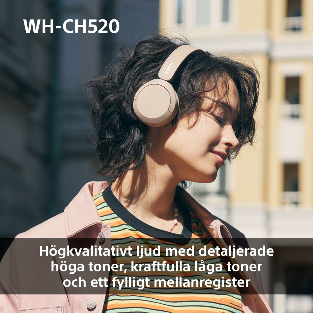 Headphones with Headband Sony WHCH520Y * Yellow
