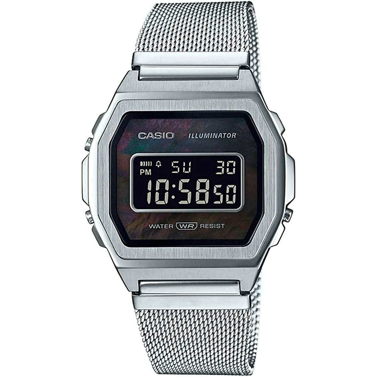 Men’s Watch Casio A1000M-1BEF Black Silver