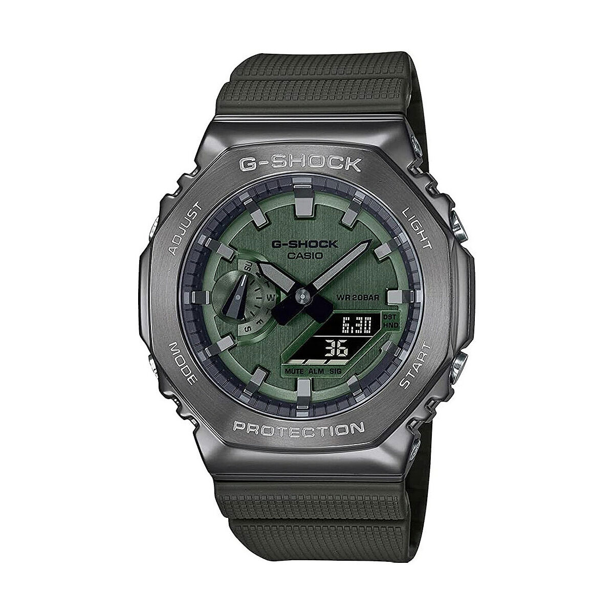Men’s Watch Casio G-Shock OAK METAL COVERED – Green ( 44,5 mm) ( 45 mm)