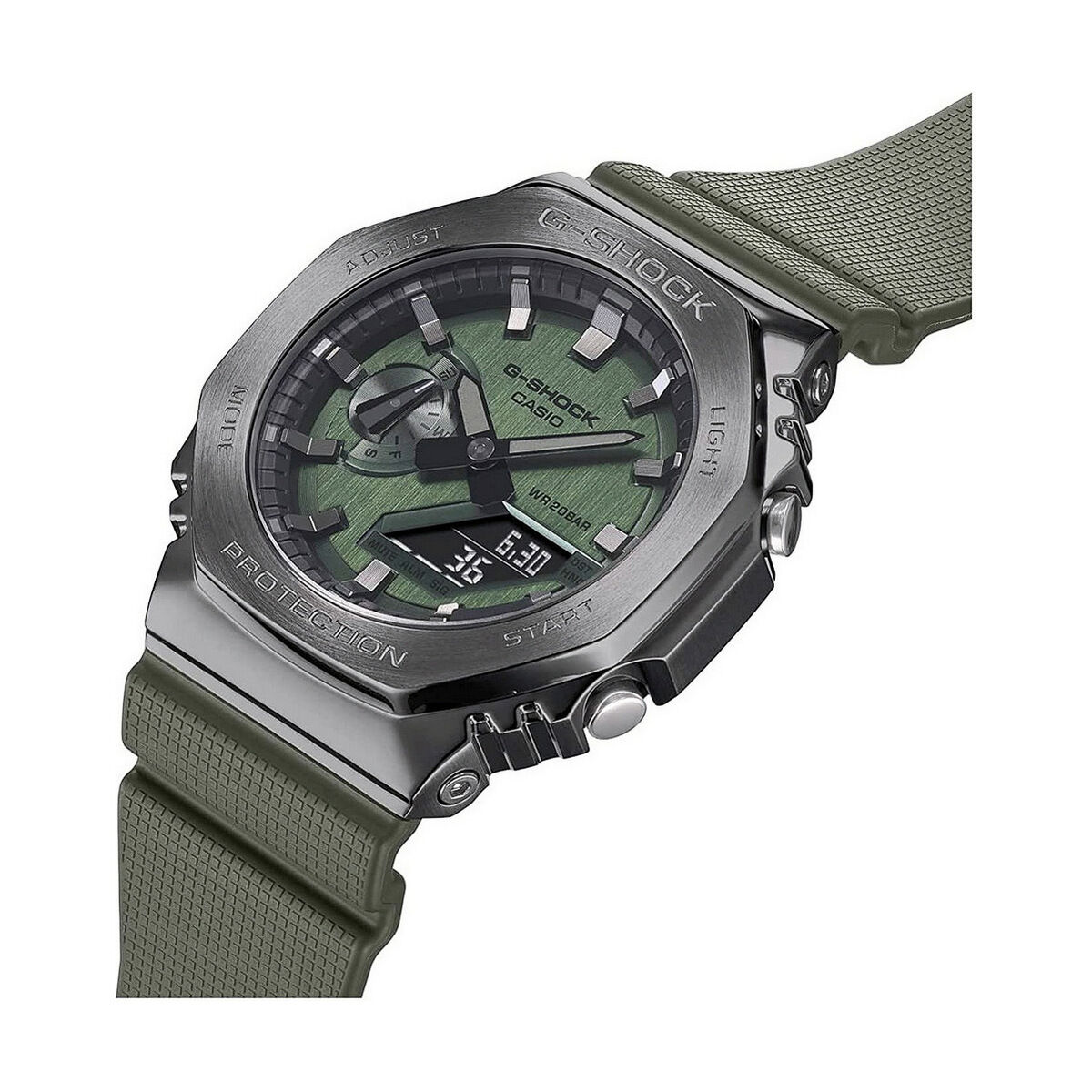 Men’s Watch Casio G-Shock OAK METAL COVERED – Green ( 44,5 mm) ( 45 mm)