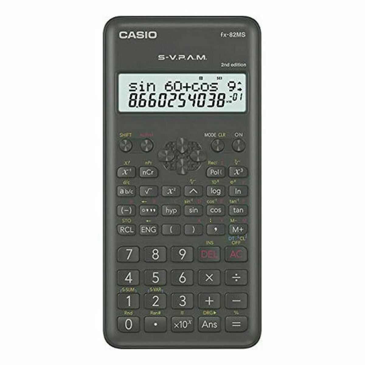 Scientific Calculator Casio FX-82 MS2 Black Dark grey Plastic Scientific Calculator Casio FX-82 MS2 Black Dark grey Plastic