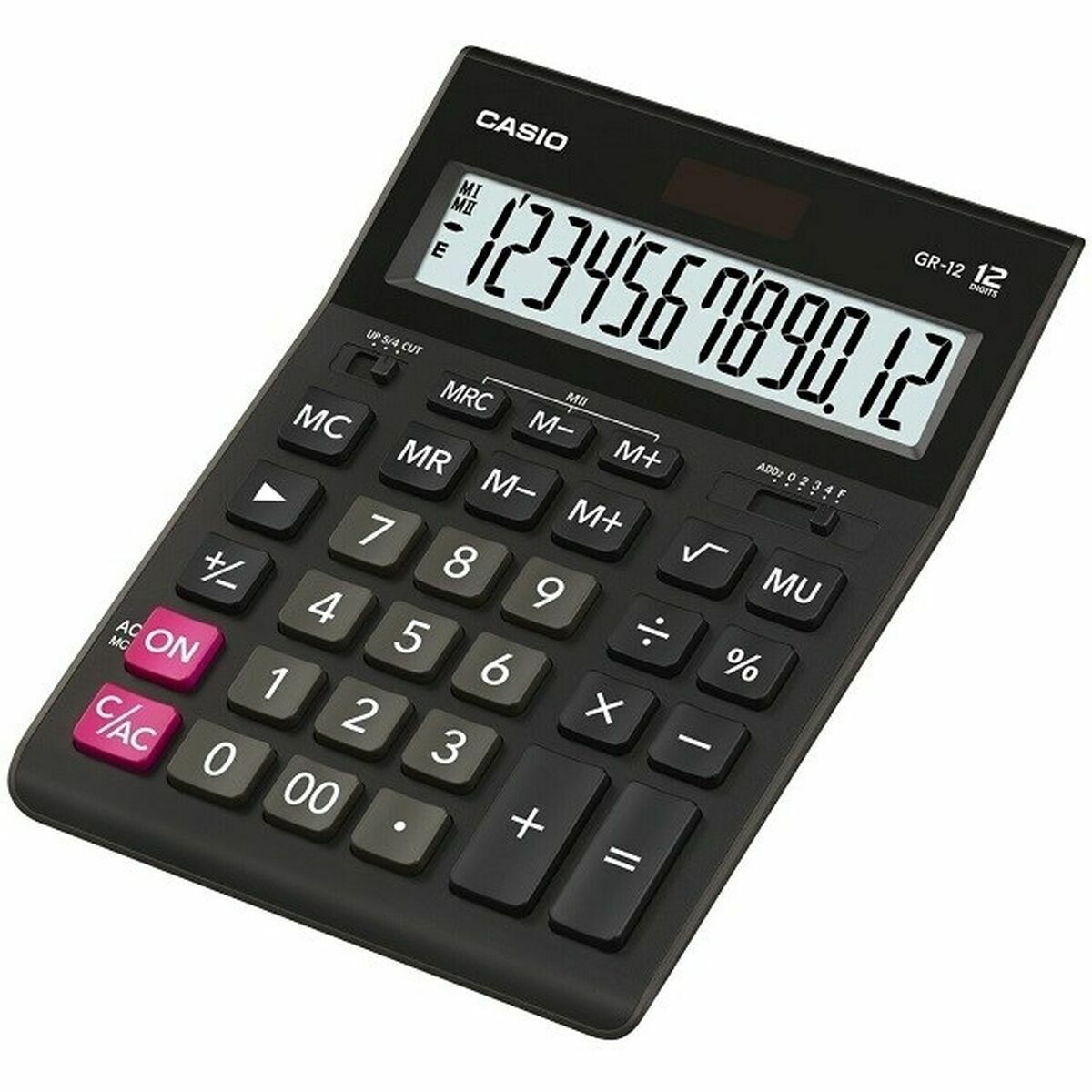 Calculator Casio GR-12C-BK-W-EP Black Calculator Casio GR-12C-BK-W-EP Black