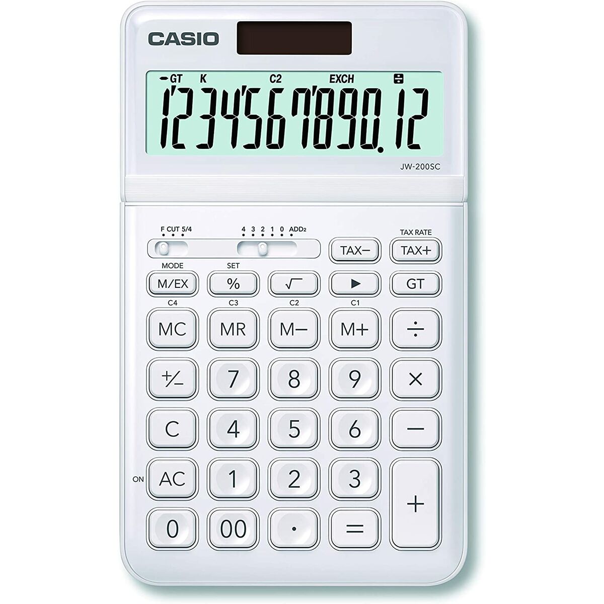 Calculator Casio JW-200SC-WE White Plastic Calculator Casio JW-200SC-WE White Plastic