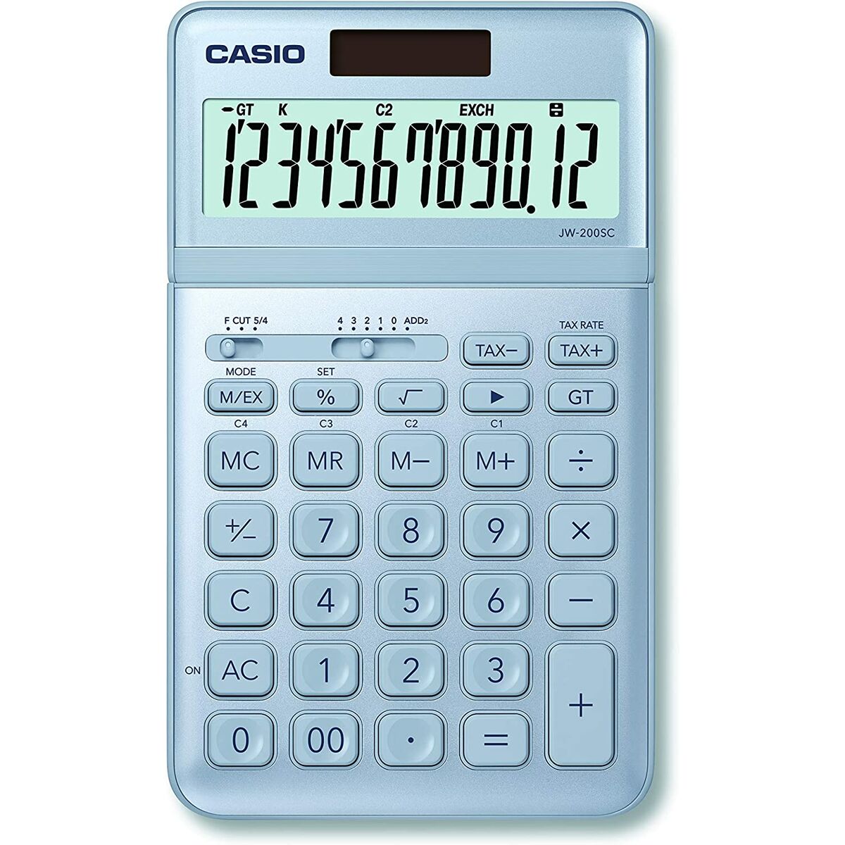 Calculator Casio JW-200SC-BU Blue Plastic Calculator Casio JW-200SC-BU Blue Plastic