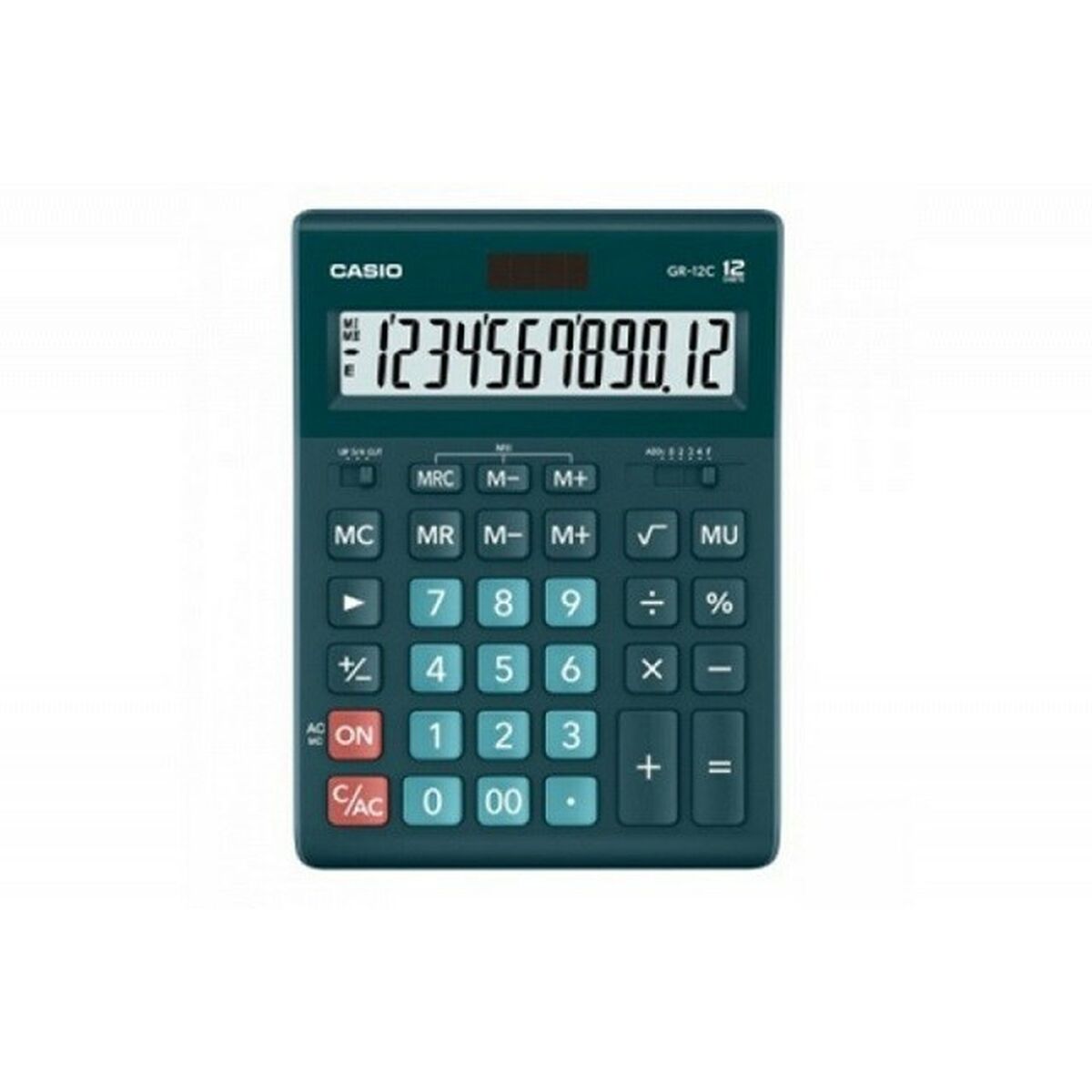Calculator Casio GR-12C-DG Black Green Plastic