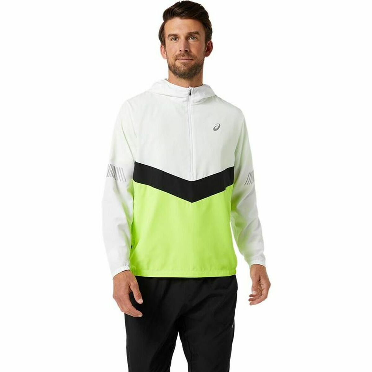 Men’s Sports Jacket Asics Lite-Show White Men’s Sports Jacket Asics Lite-Show White