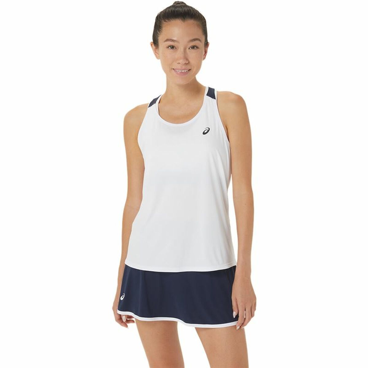Short-sleeve Sports T-shirt Asics Court White Tennis Short-sleeve Sports T-shirt Asics Court White Tennis