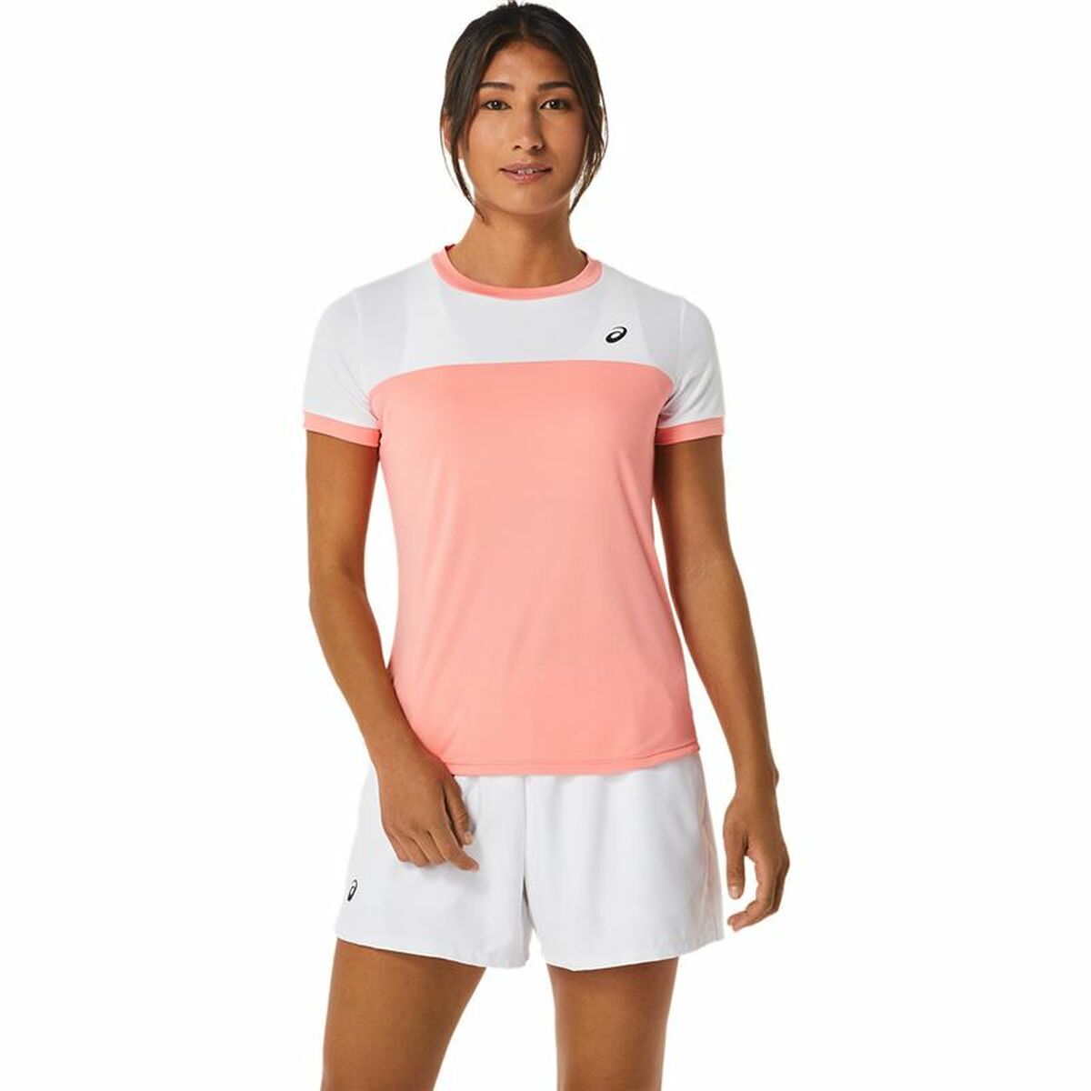 Short-sleeve Sports T-shirt Asics Court Pink Tennis Short-sleeve Sports T-shirt Asics Court Pink Tennis