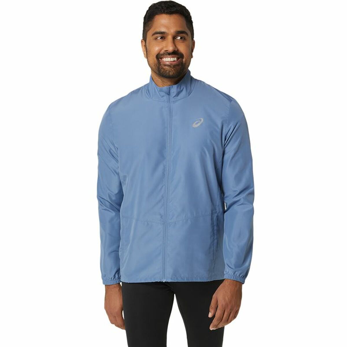 Men’s Sports Jacket Asics Core Blue White