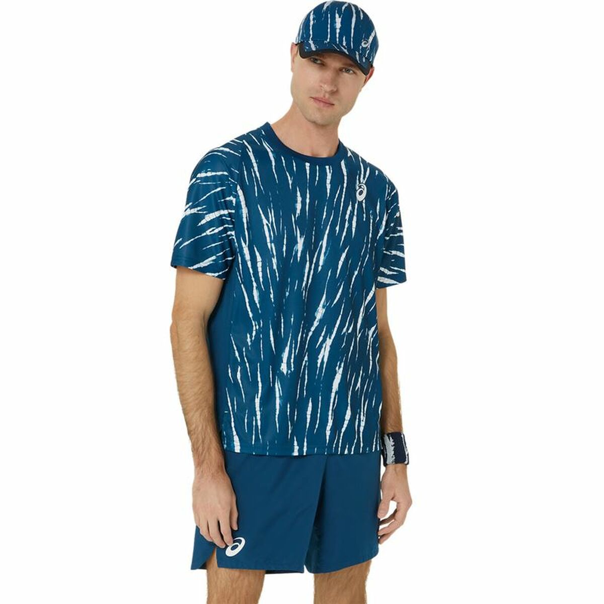 Short-sleeve Sports T-shirt Asics Game Ss Top Blue Tennis Short-sleeve Sports T-shirt Asics Game Ss Top Blue Tennis