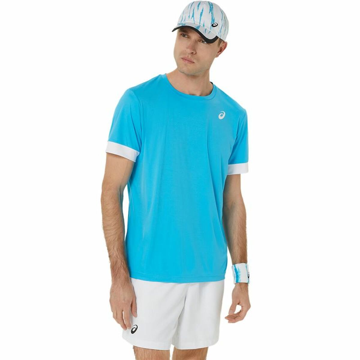 Short-sleeve Sports T-shirt Asics Court Ss Top Sky blue Tennis Short-sleeve Sports T-shirt Asics Court Ss Top Sky blue Tennis