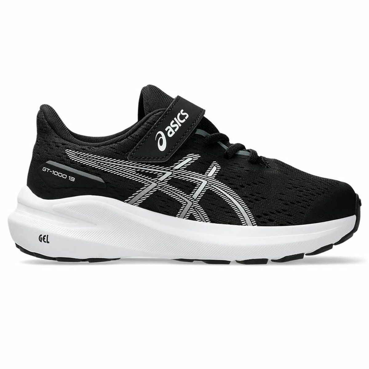 Running Shoes for Kids Asics GT-1000 13 PS Black Running Shoes for Kids Asics GT-1000 13 PS Black