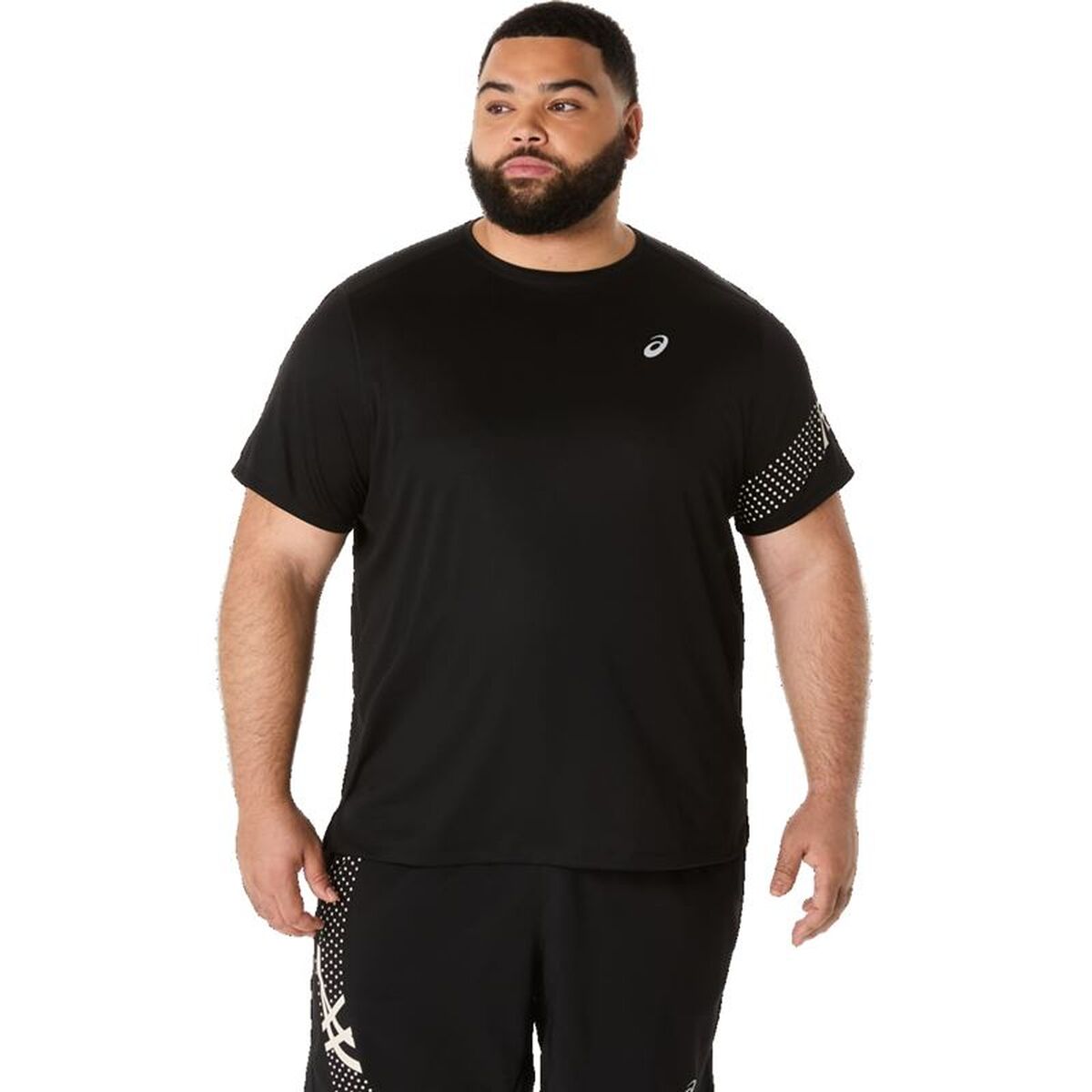 Men’s Short Sleeve T-Shirt Asics Icon Black Men’s Short Sleeve T-Shirt Asics Icon Black