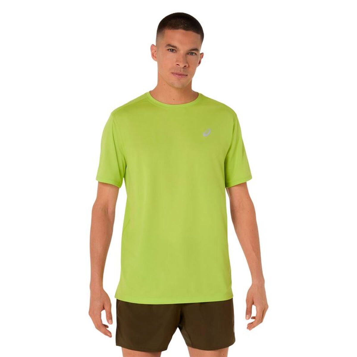 Men’s Short Sleeve T-Shirt Asics Core Lime green Men’s Short Sleeve T-Shirt Asics Core Lime green