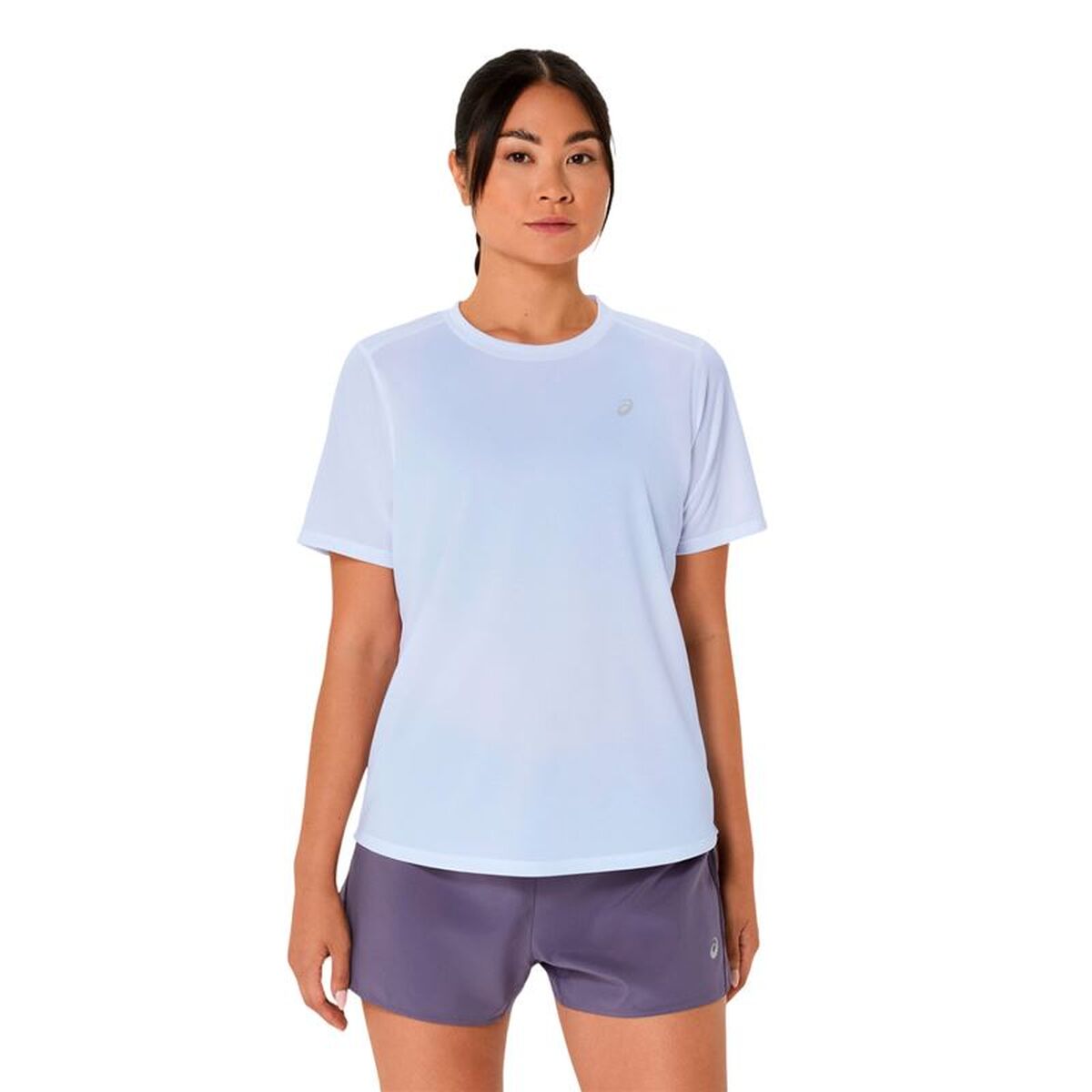 Women’s Short Sleeve T-Shirt Asics Core Light Blue Women’s Short Sleeve T-Shirt Asics Core Light Blue
