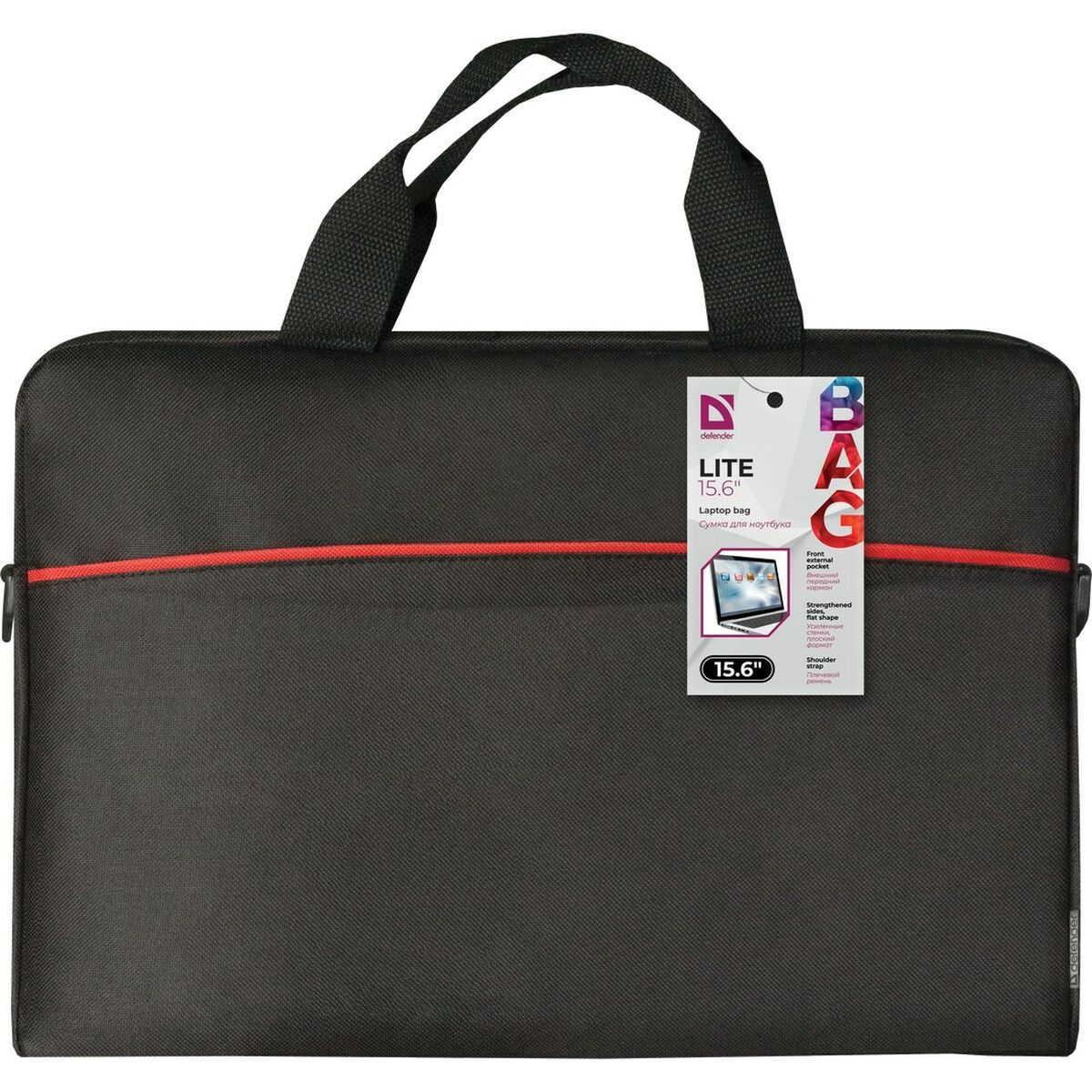 Laptop Case Defender Lite Black Gold Monochrome 15,6”