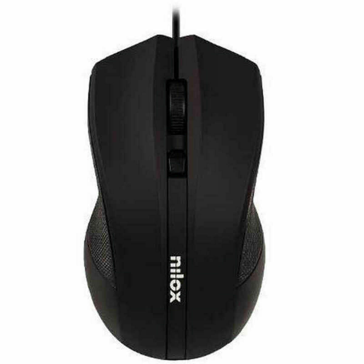 Mouse Nilox MOUSB1002 Black 1600 dpi Mouse Nilox MOUSB1002 Black 1600 dpi