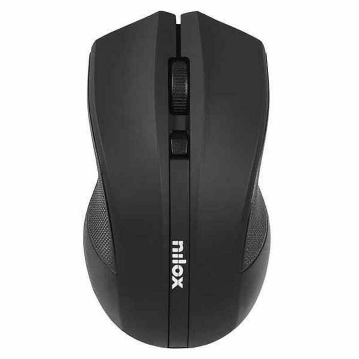 Wireless Mouse Nilox MOWI1001 1600 DPI Black 1600 dpi Wireless Mouse Nilox MOWI1001 1600 DPI Black 1600 dpi