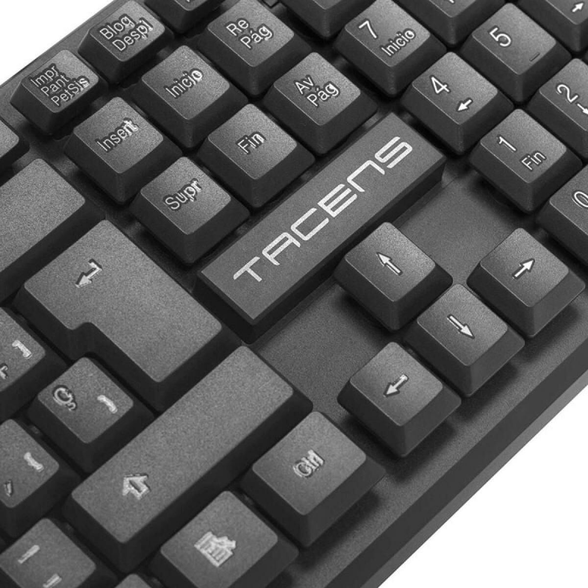 Keyboard Tacens AK0ES Black Spanish Qwerty