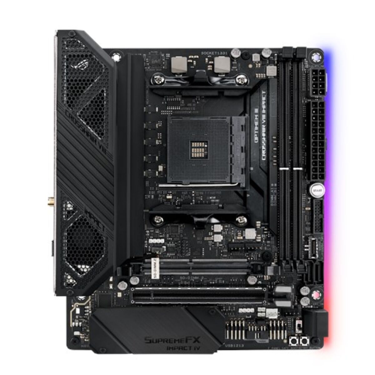 Motherboard Asus ROG CROSSHAIR VIII IMPACT X570 AMD X570 AMD AM4 Motherboard Asus ROG CROSSHAIR VIII IMPACT X570 AMD X570 AMD AM4