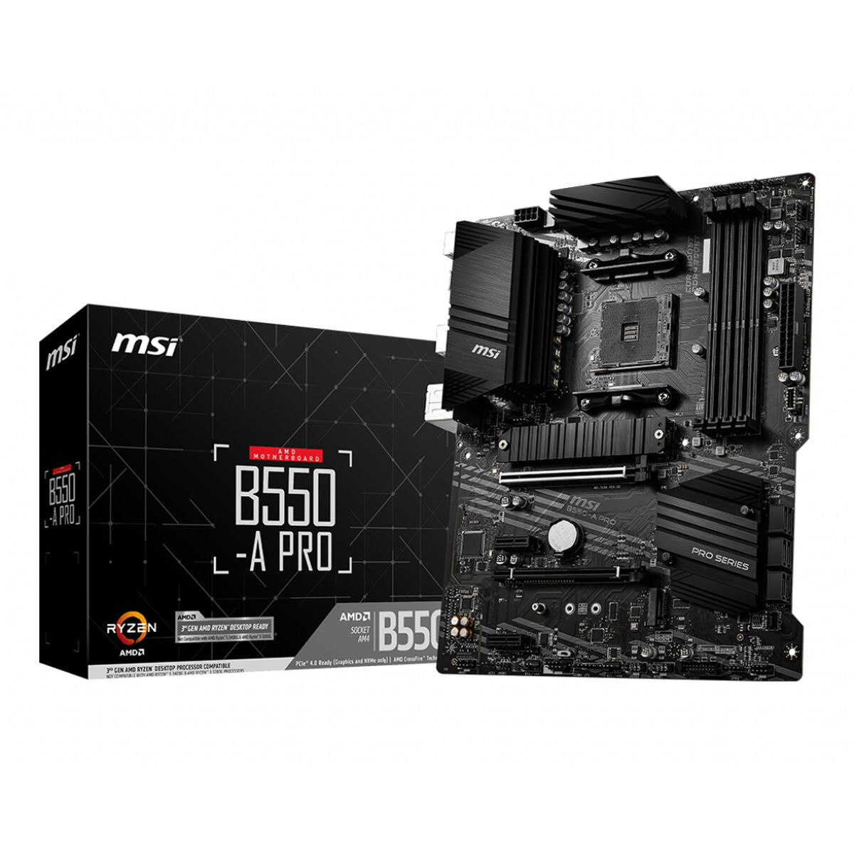 Motherboard MSI B550-A PRO AMD B450 AMD AM4 Motherboard MSI B550-A PRO AMD B450 AMD AM4