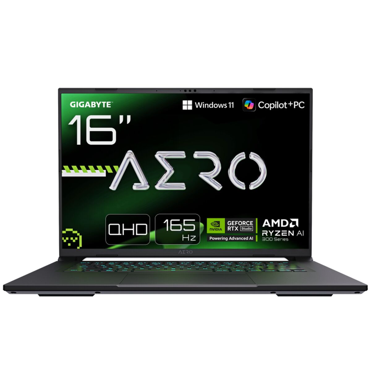 Laptop Gigabyte AERO X16 1VH93ESC64DH Copilot+ 16″ 32 GB RAM 1 TB 1 TB SSD AMD Ryzen AI 9 HX 370 Nvidia Geforce RTX 4060