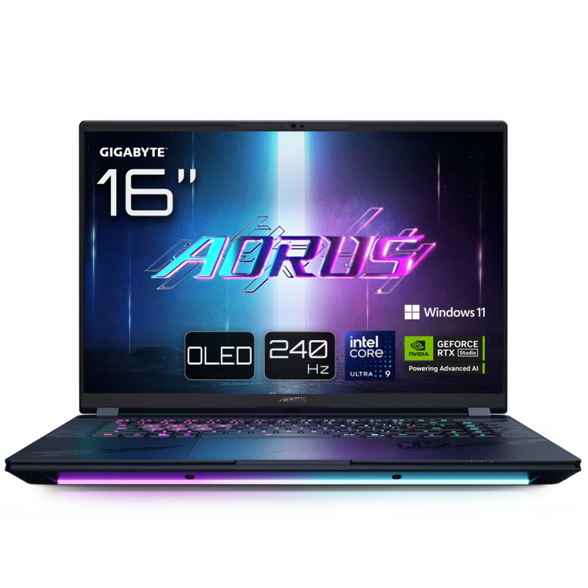 Laptop Gigabyte AORUS MASTER 16 BZHC6PTE64SP 16″ 32 GB RAM 1 TB 1 TB SSD Spanish Qwerty Qwerty Portuguese