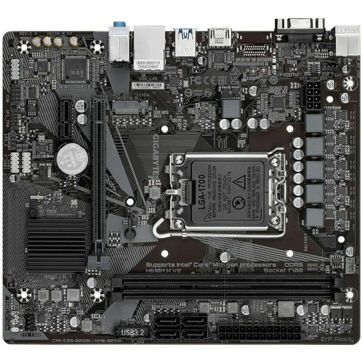 Motherboard Gigabyte H610M H V2 H610 LGA 1700