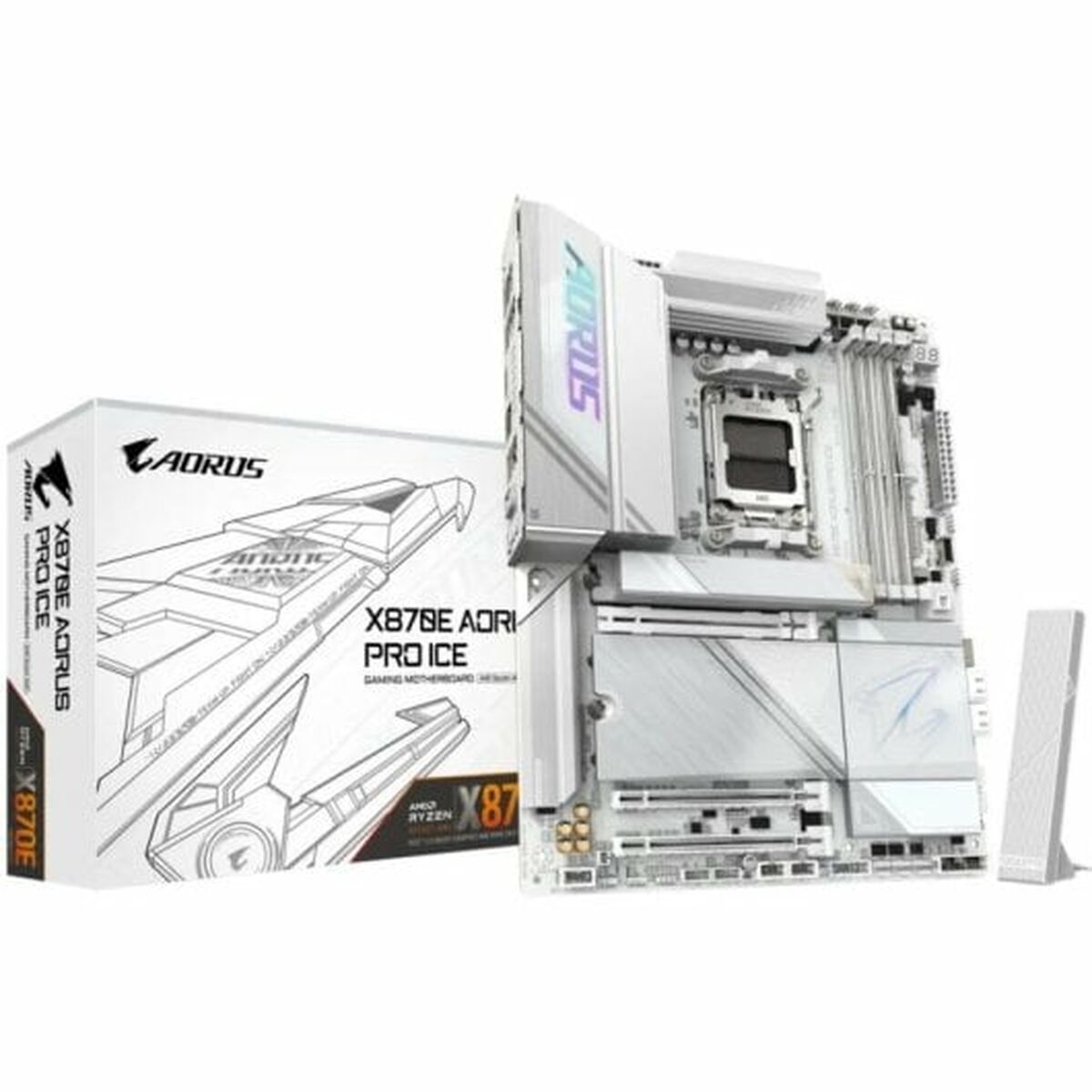Motherboard Gigabyte X870E AORUS PRO ICE AMD X870E AMD AM5 Motherboard Gigabyte X870E AORUS PRO ICE AMD X870E AMD AM5