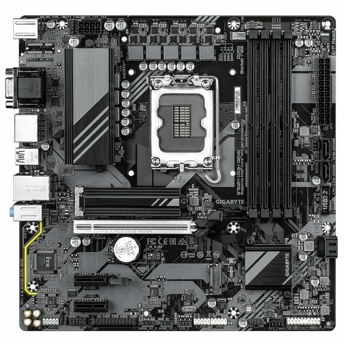 Motherboard Gigabyte B760M DS3H GEN5 INTEL B760 EXPRESS LGA 1700