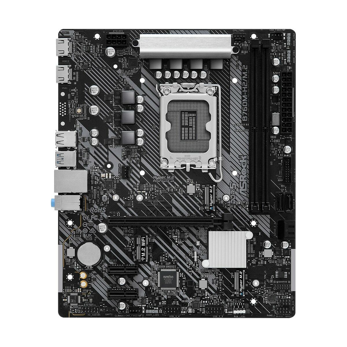 Motherboard ASRock B760M-H2/M.2 LGA 1700 INTEL B760 Motherboard ASRock B760M-H2/M.2 LGA 1700 INTEL B760