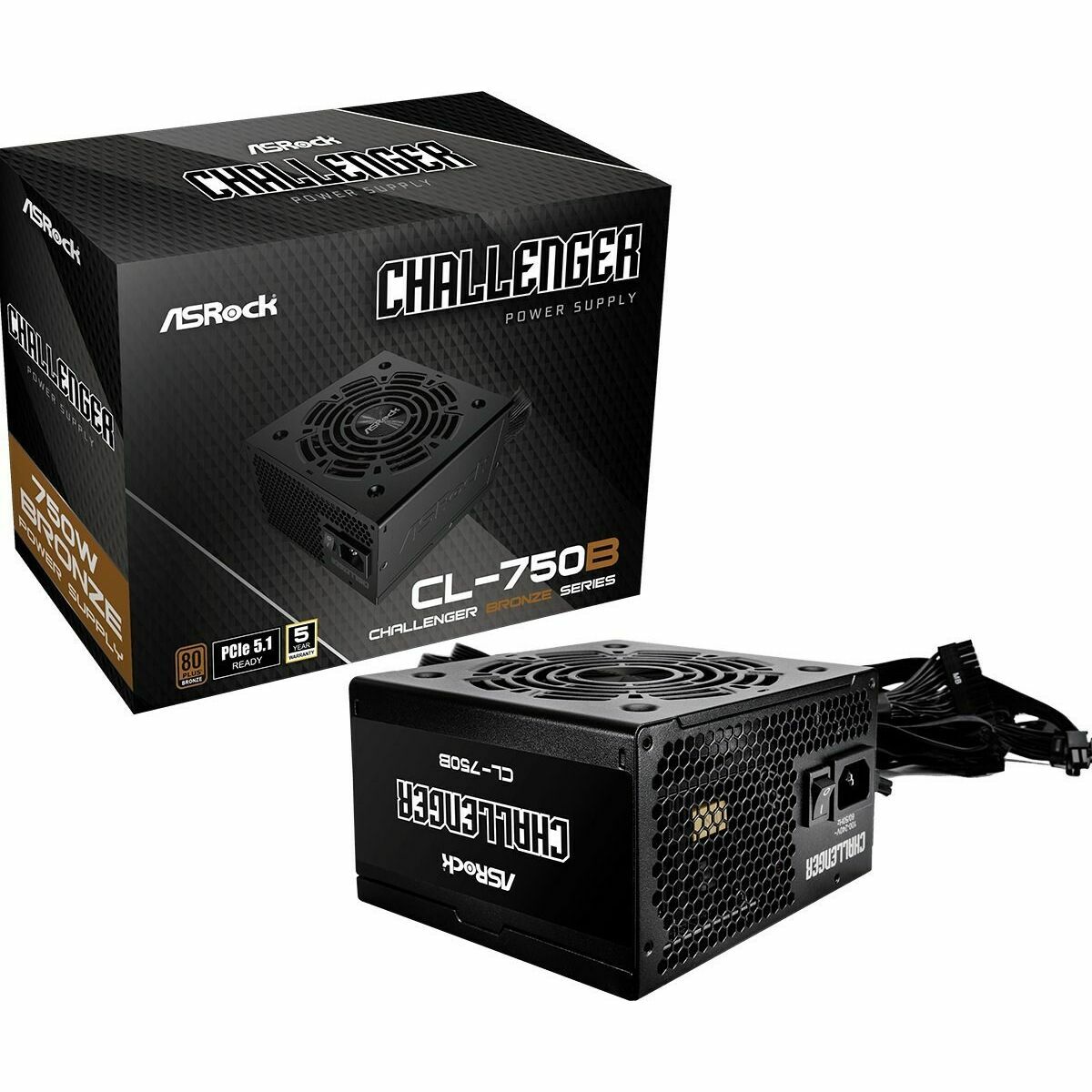 Power supply ASRock 90-UXC075-BNEAAA 750 W 80 Plus Bronze Power supply ASRock 90-UXC075-BNEAAA 750 W 80 Plus Bronze