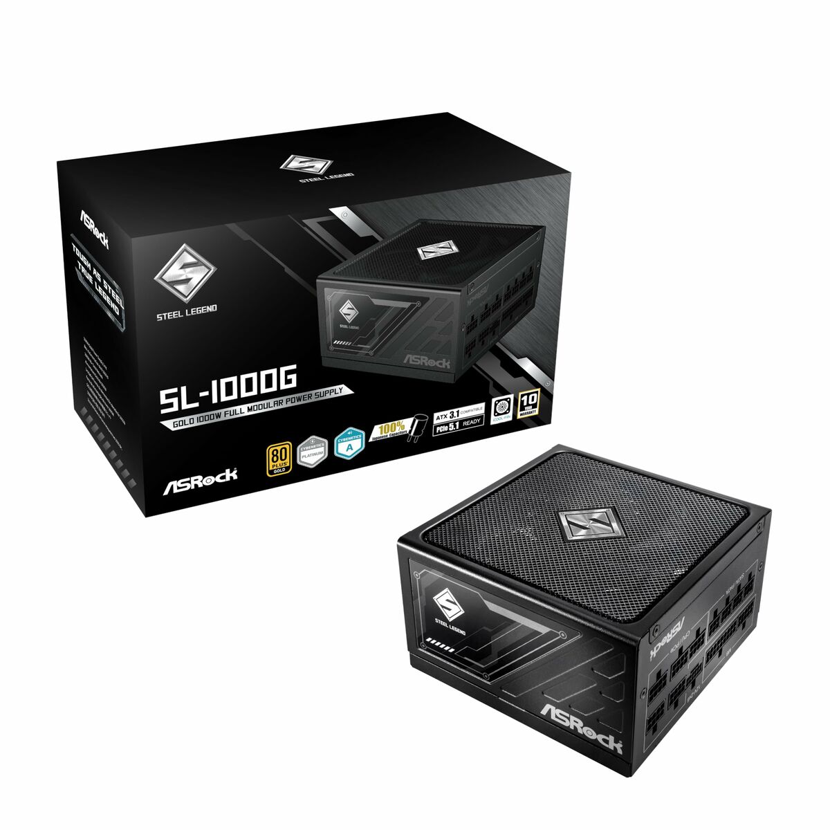 Power supply ASRock 90-UXS100-GFEAAA 1000 W 80 Plus Gold