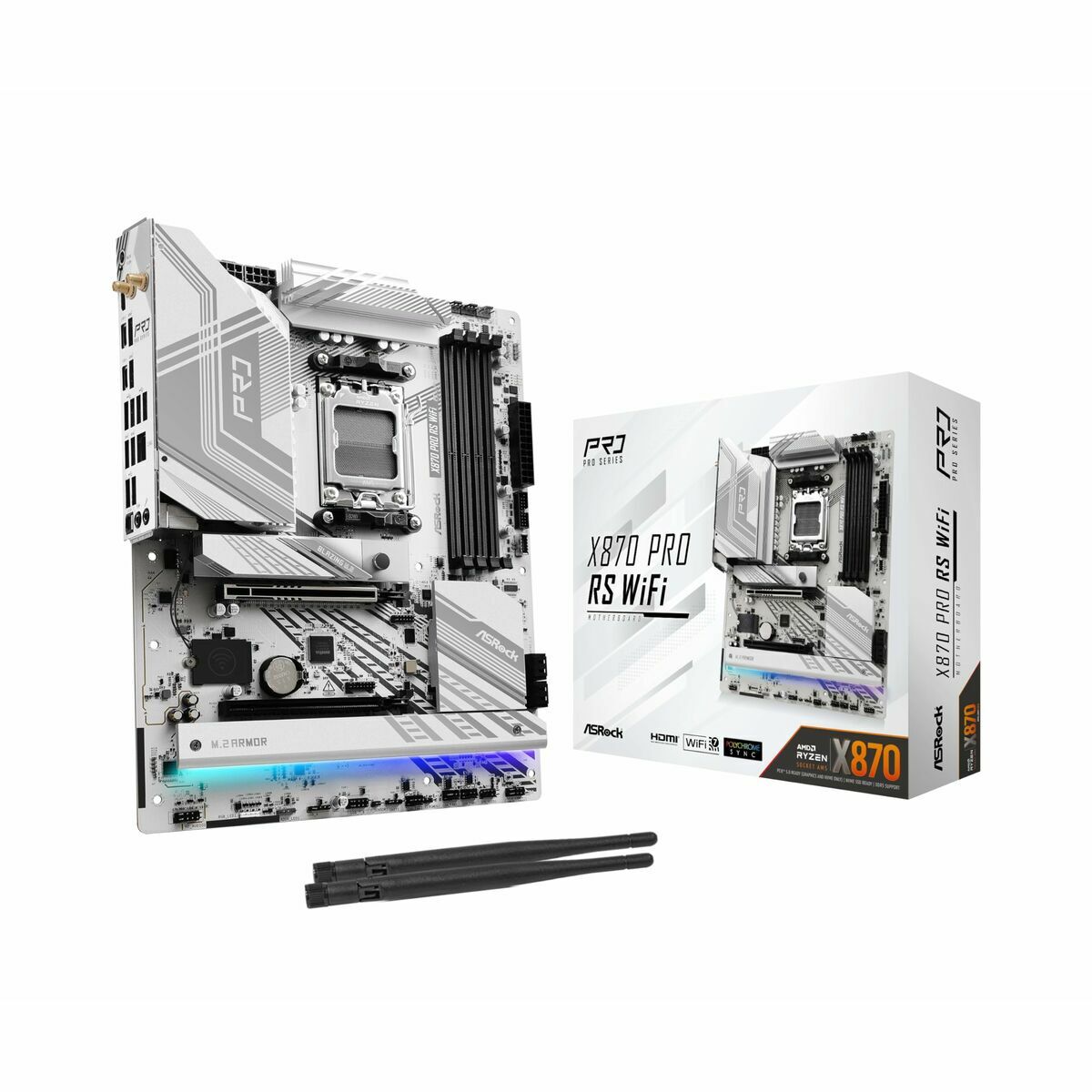 Motherboard ASRock 90-MXBQ00-A0UAYZ AMD X870 AMD AM5 Motherboard ASRock 90-MXBQ00-A0UAYZ AMD X870 AMD AM5