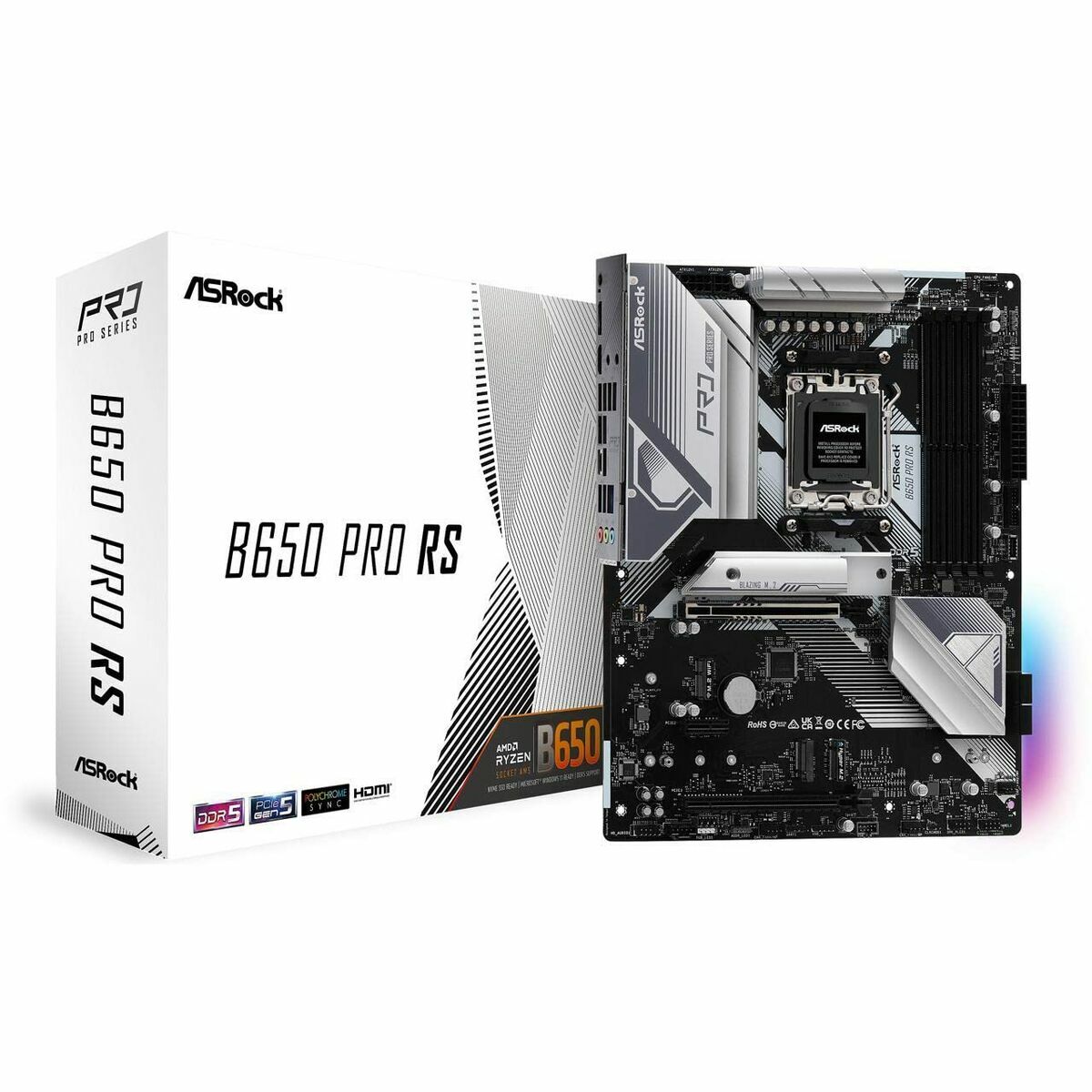 Motherboard ASRock B650 Pro RS AMD B650 AMD AM5 Motherboard ASRock B650 Pro RS AMD B650 AMD AM5