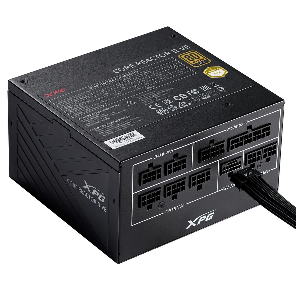Power supply XPG 75261435 850 W 80 Plus Gold Power supply XPG 75261435 850 W 80 Plus Gold