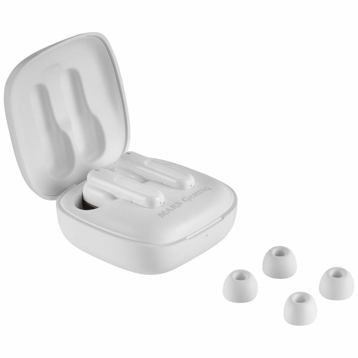 Headphones with Microphone Mars Gaming MHIBW White