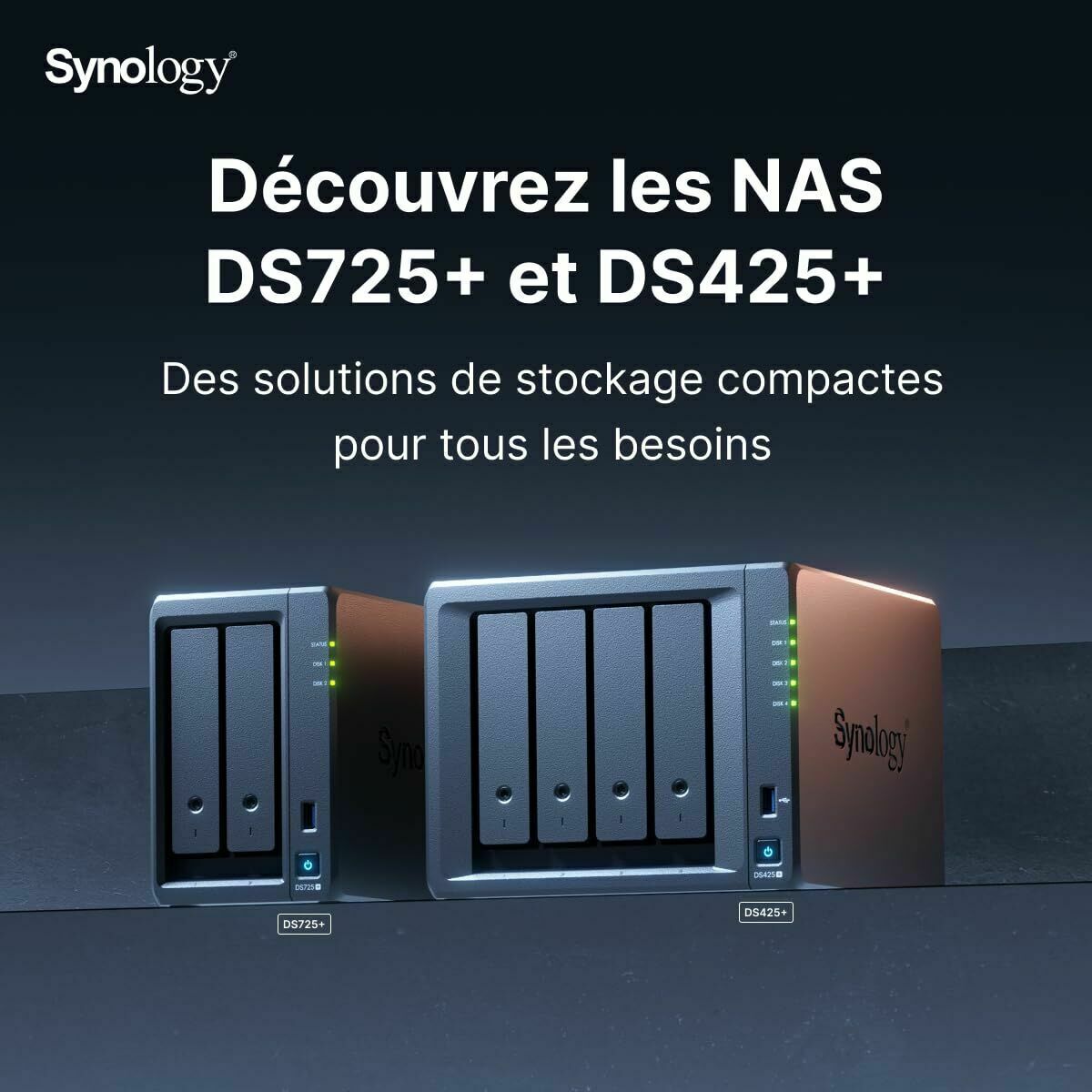 NAS Network Storage Synology DS725+ Black AMD Ryzen R1600