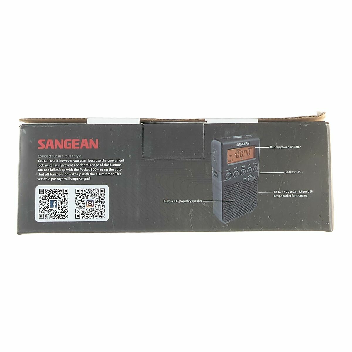 Portable Digital Radio Sangean DT-800 Black AM/FM
