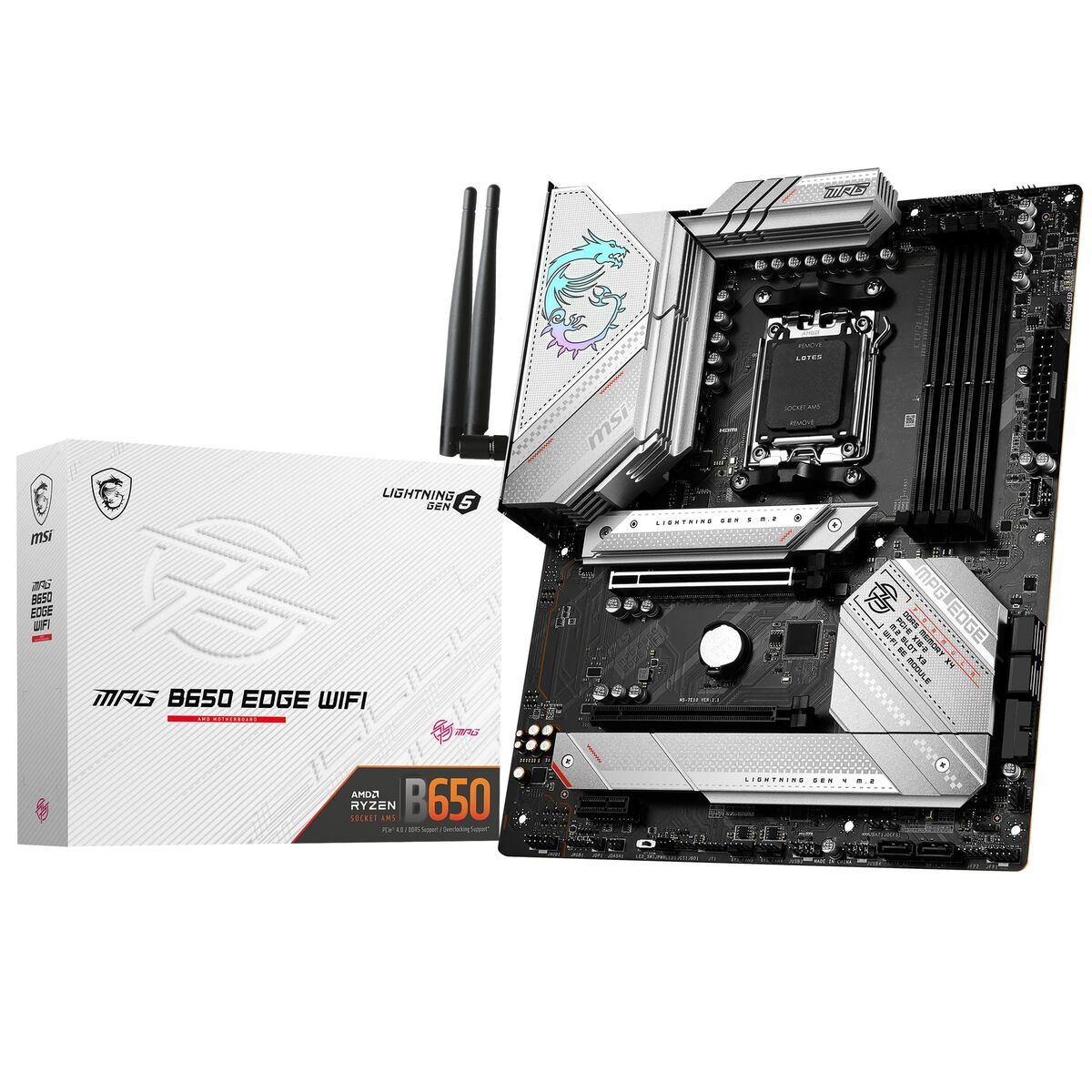 Motherboard MSI MPG B650 EDGE WI-FI AMD B650 AMD AM5 Motherboard MSI MPG B650 EDGE WI-FI AMD B650 AMD AM5